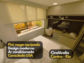 Flat Moderno completo Ar Consulado USA Cinelândia Centro - Feito por Arquiteto